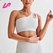 Cover up in style with our single shoulder bra. Designed for comfort and support, it's a must-have for any workout wardrobe. Shop now and stay ahead of the trend.