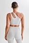 one shoulder sports bra